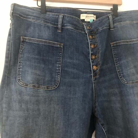 ANTHROPOLOGIE Pilco High Rise Denim Leggings 26W - Picture 3 of 8